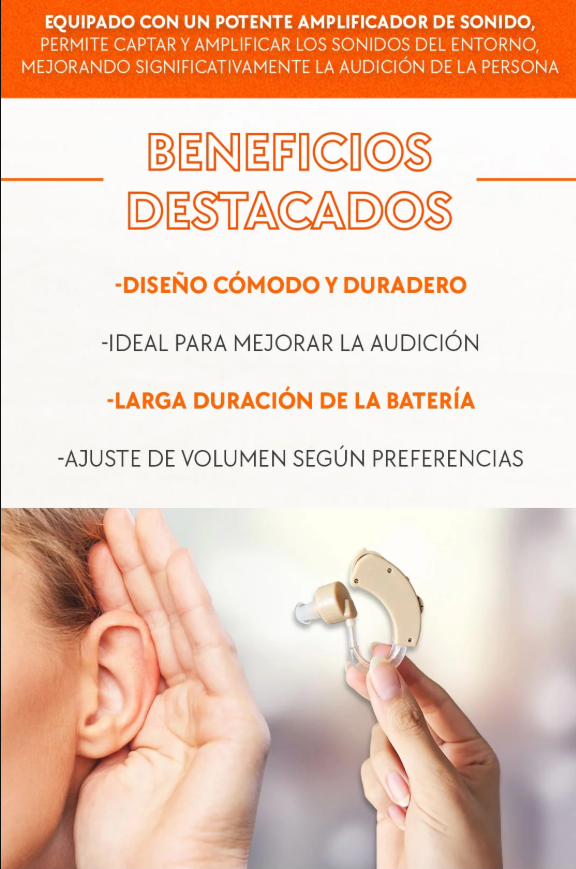 AudiaMax Pro - (Audífono Amplificador)