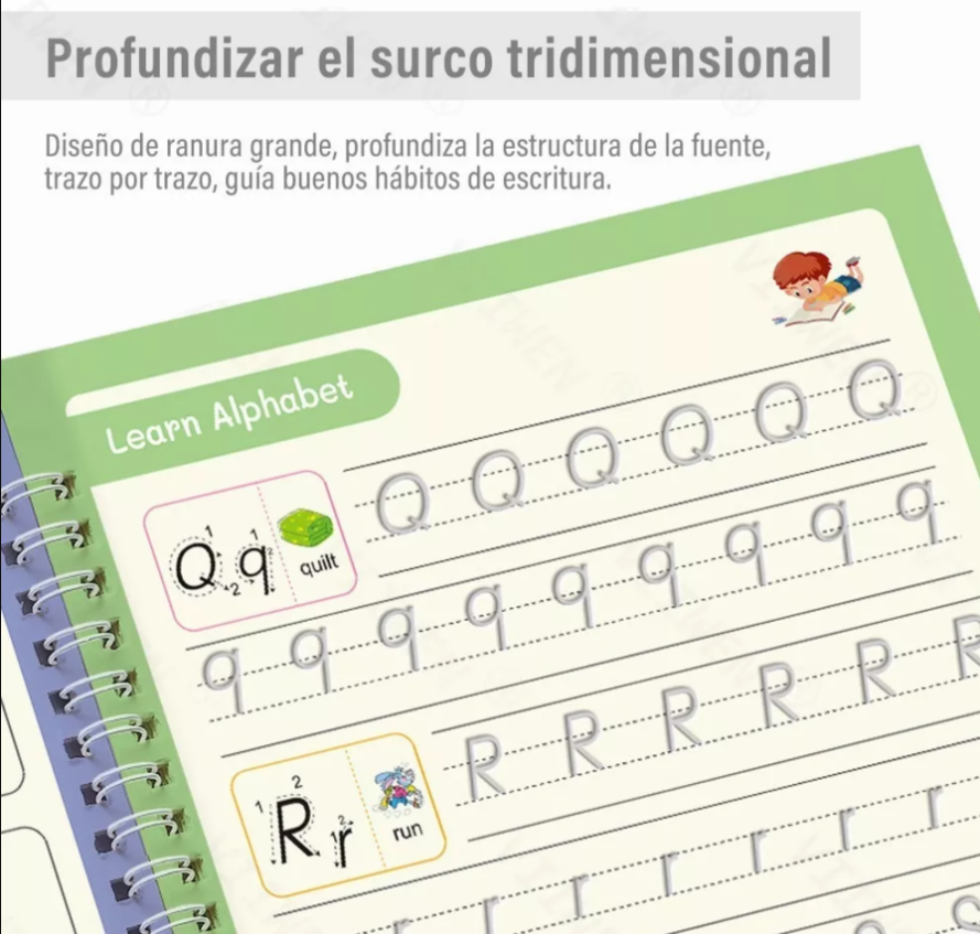 Set Cuaderno Magic Caligrafia Montessori