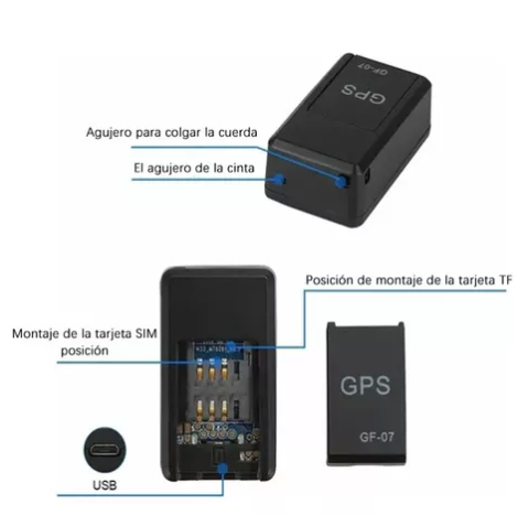 Mini Localizador Rastreador Gps Gf07