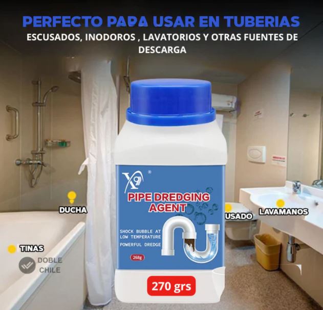 ⭐ Destapador Limpiador Drenaje Baño 260G