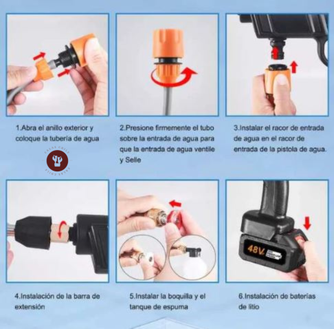 Hidrolavadora Inalambrica Bateria 48v