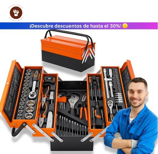 Caja Herramientas Multipropósito 85 Piezas 5 Niveles