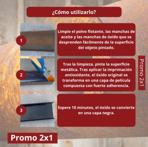 OxidClean™ 2X1 Removedor de Oxido 300 Gramos con brocha