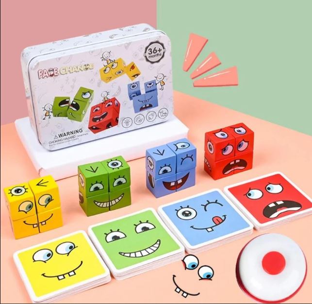 Juego Cubos De Expresiones para tu Familia