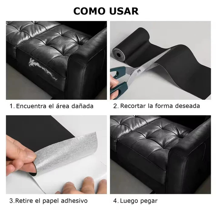 Rollo Cuero Adhesivo de Reparacion 50 x 150 cm