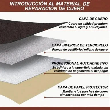 Rollo Cuero Adhesivo de Reparacion 50 x 150 cm