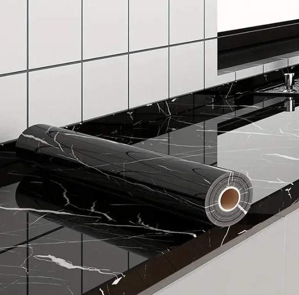 Papel Adhesivo Mármol para tu Cocina y Baño - 60 x 200 cm