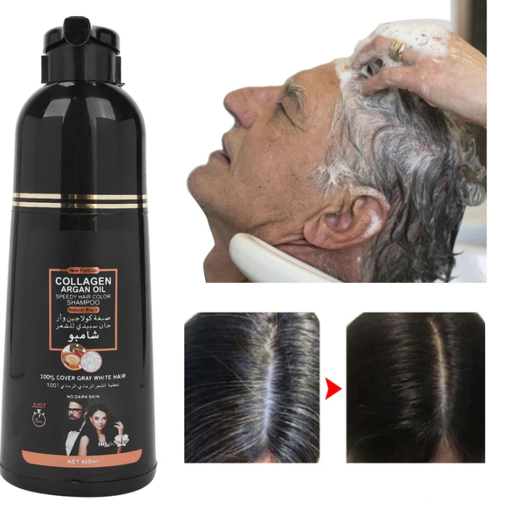 Shampoo Colorante Tinte Cubre Canas