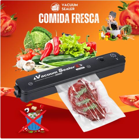 ¡Selladora Al Vacio Vacuum Sealer™ + 5 metros de Rollo Bolsas Selladoras GRATIS sólo por hoy!