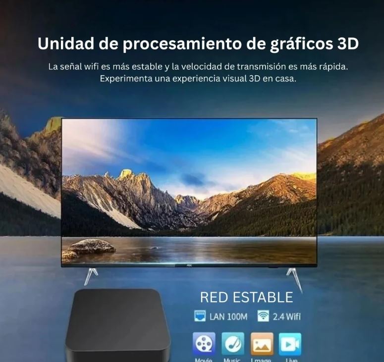 TV BOX DECODIFICADOR 5G, 4K