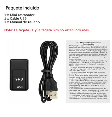 Mini Localizador Rastreador Gps Gf07