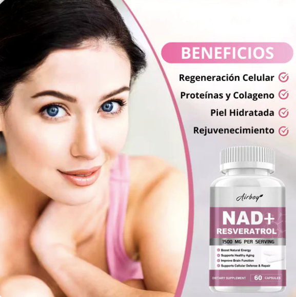 ⭐ NAD + RESVERATROL (60 CÁPSULAS) ⭐