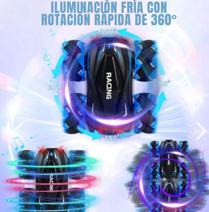 TurboStunt 360™ l Auto Acrobático Control Remoto