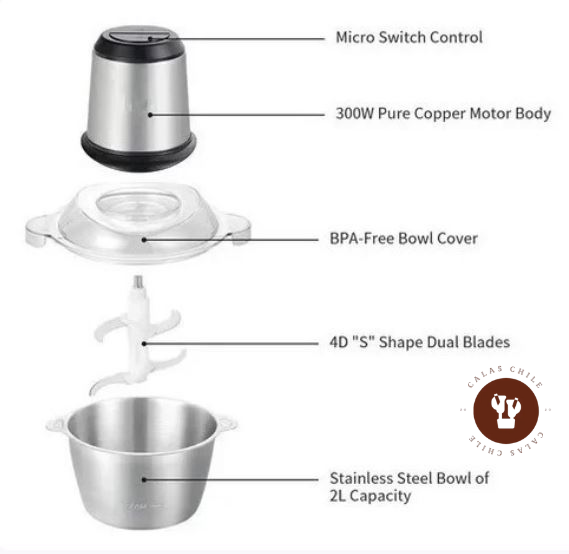 ChefPulse™ PICADORA ELECTRICA 2L