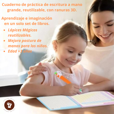 Magic Books - Set de 4 Libros Mágicos Caligrafía Montessori 📚🖋️