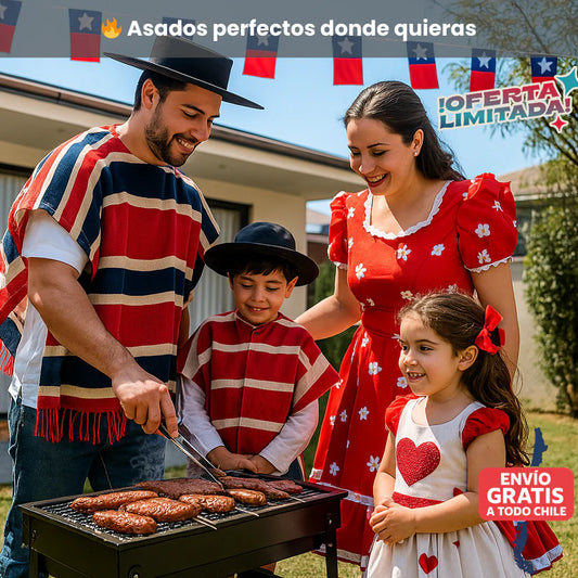 PARRILLA DE CARBON PORTATIL DE ACERO