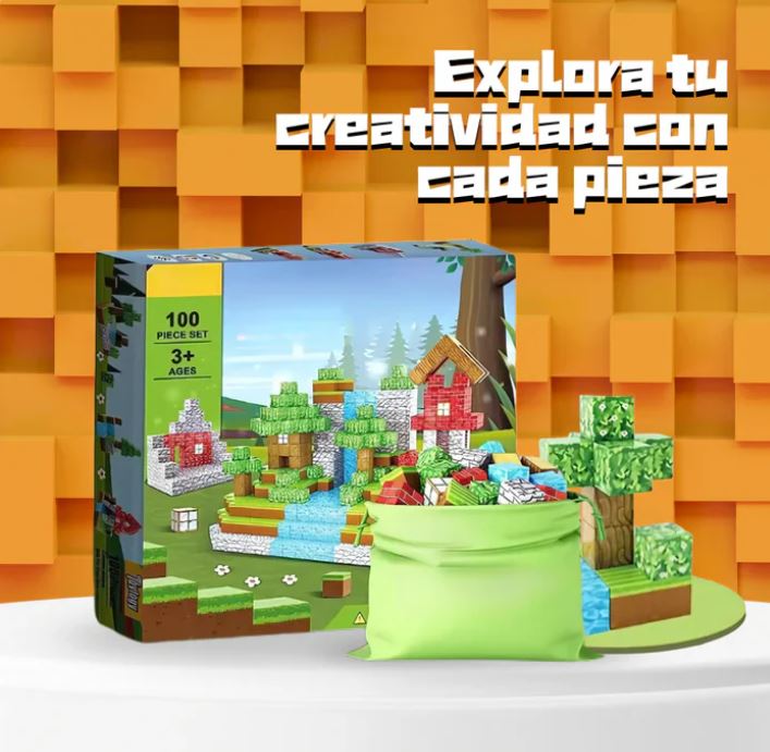 BlockWorld Magnéticos™ l BLOQUES 75 PIEZAS