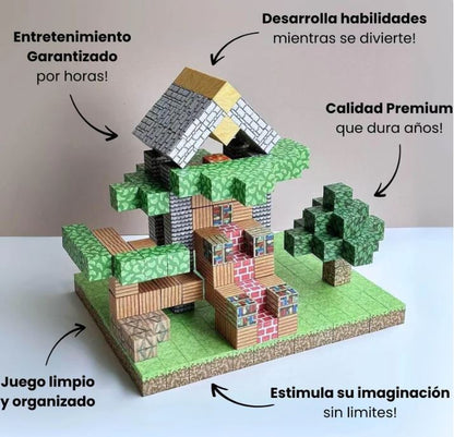 BlockWorld Magnéticos™ l BLOQUES 75 PIEZAS