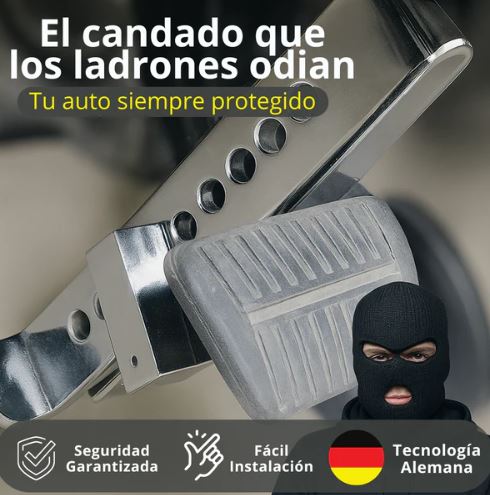 🔐 Bloqueador de Pedal Antirrobo + Candado UltraReforzado