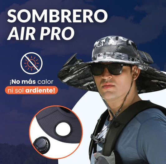 Sombrero con Ventiladores l Carga Panel Solar