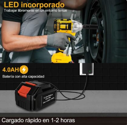 LLAVE IMPACTO DOS BATERIAS DE 48V