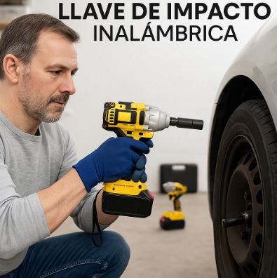 LLAVE IMPACTO DOS BATERIAS DE 48V
