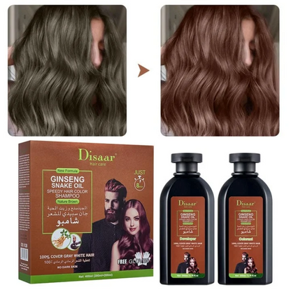 Shampoo Colorante Tinte Cubre Canas