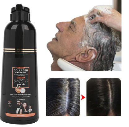 Shampoo Colorante Tinte Cubre Canas