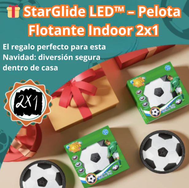 HoverBall LED™ l Pelota Plana De Fútbol Flotante Led