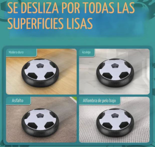 HoverBall LED™ l Pelota Plana De Fútbol Flotante Led